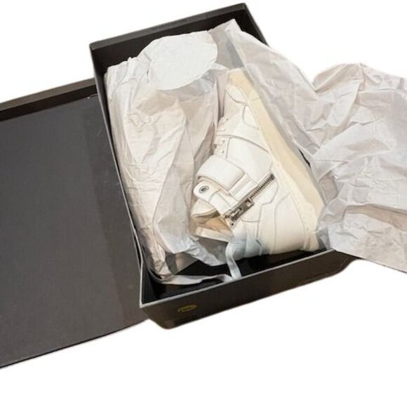 Zadig & Voltaire Flash Chunky Mid-Top Sneakers with Side Zip & Velcro Closure - Picture 11 of 12